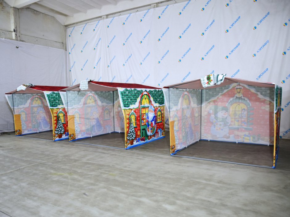 Каркасная палатка 2,0 х 2,0 м — металлокаркас, материал оксфорд + ПВХ