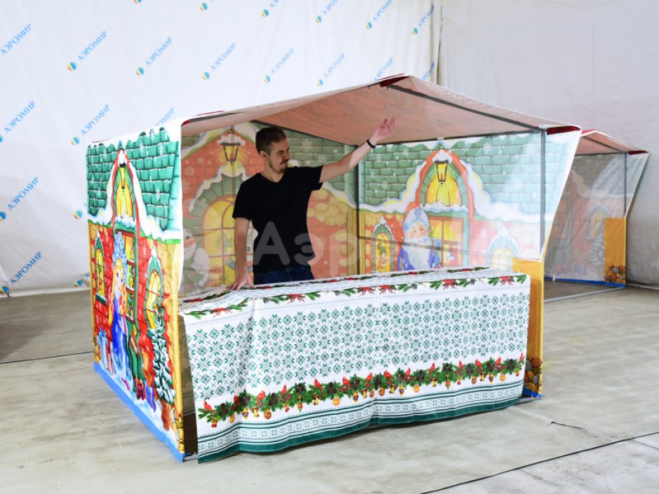 Новогодняя палатка на металлокаркасе