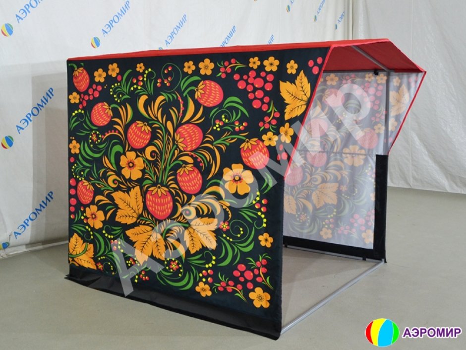 Каркасная палатка 1,4 х 1,4 м — металлокаркас, материал оксфорд + ПВХ