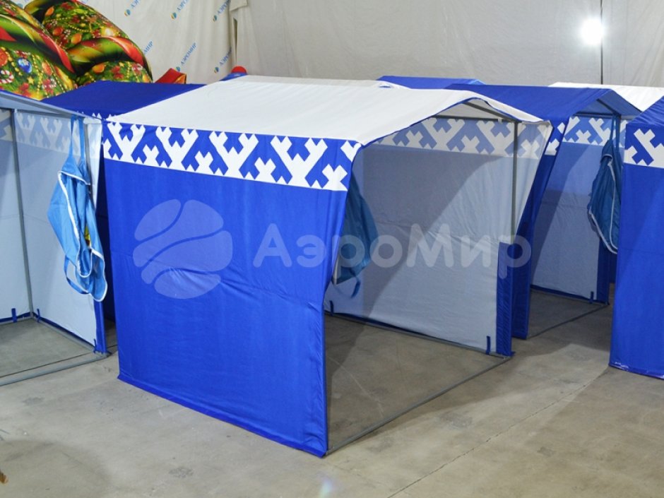 Каркасная палатка 1,4 х 1,4 м — металлокаркас, материал оксфорд + ПВХ