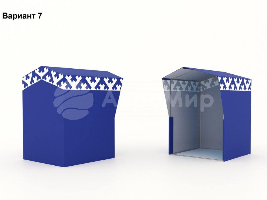 Каркасная палатка 1,4 х 1,4 м — металлокаркас, материал оксфорд + ПВХ
