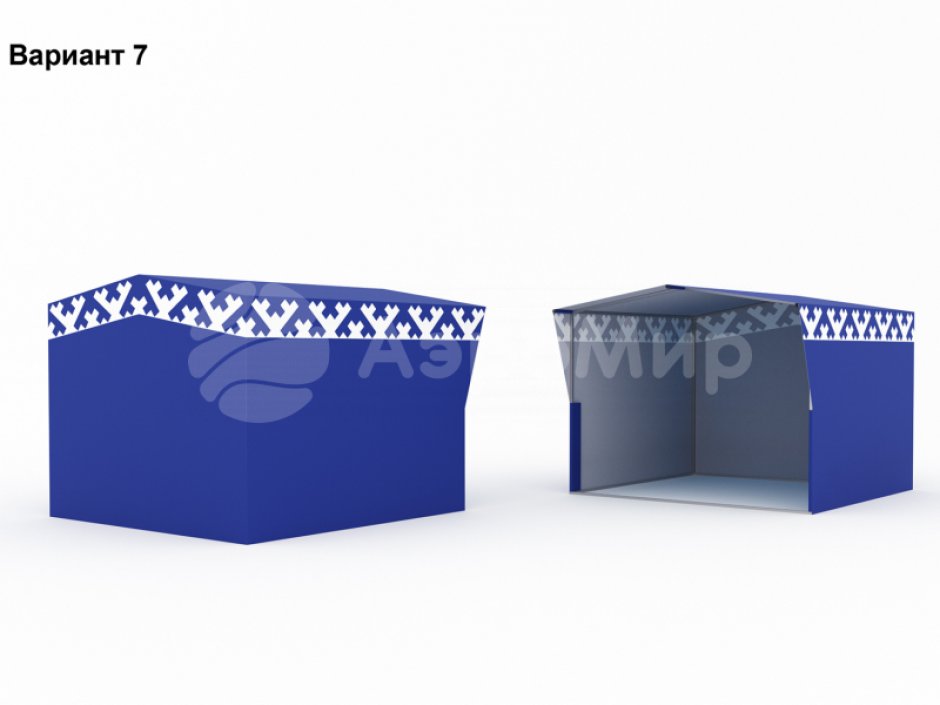 Каркасная палатка 2,5 х 2,5 м — металлокаркас, материал оксфорд + ПВХ