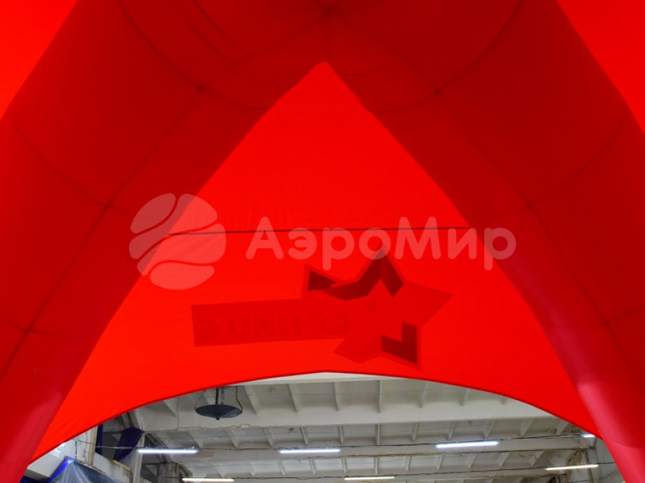 Надувная четырехопорная палатка