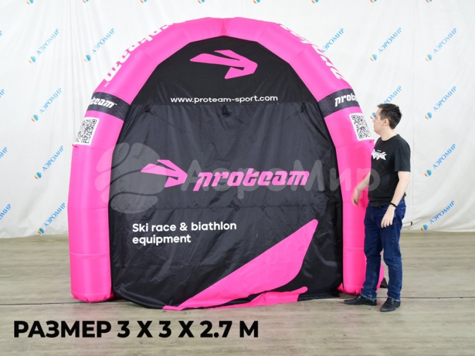 Надувная палатка Лайт — с нанесением печати