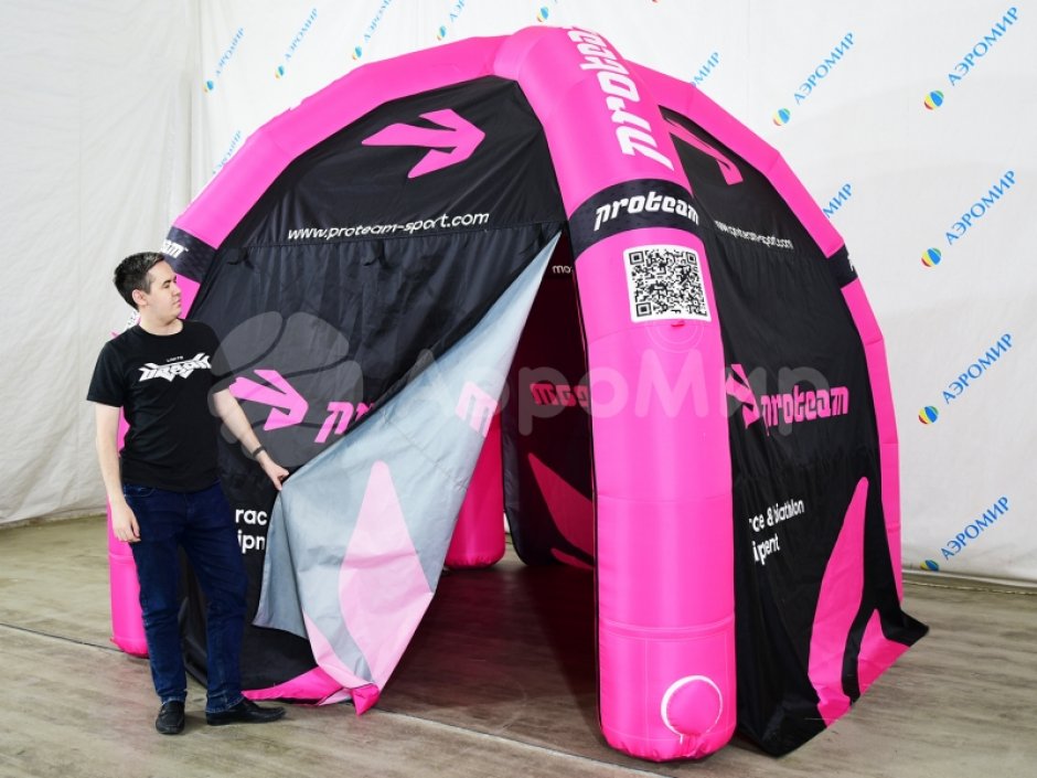 Надувная палатка Лайт — с нанесением печати