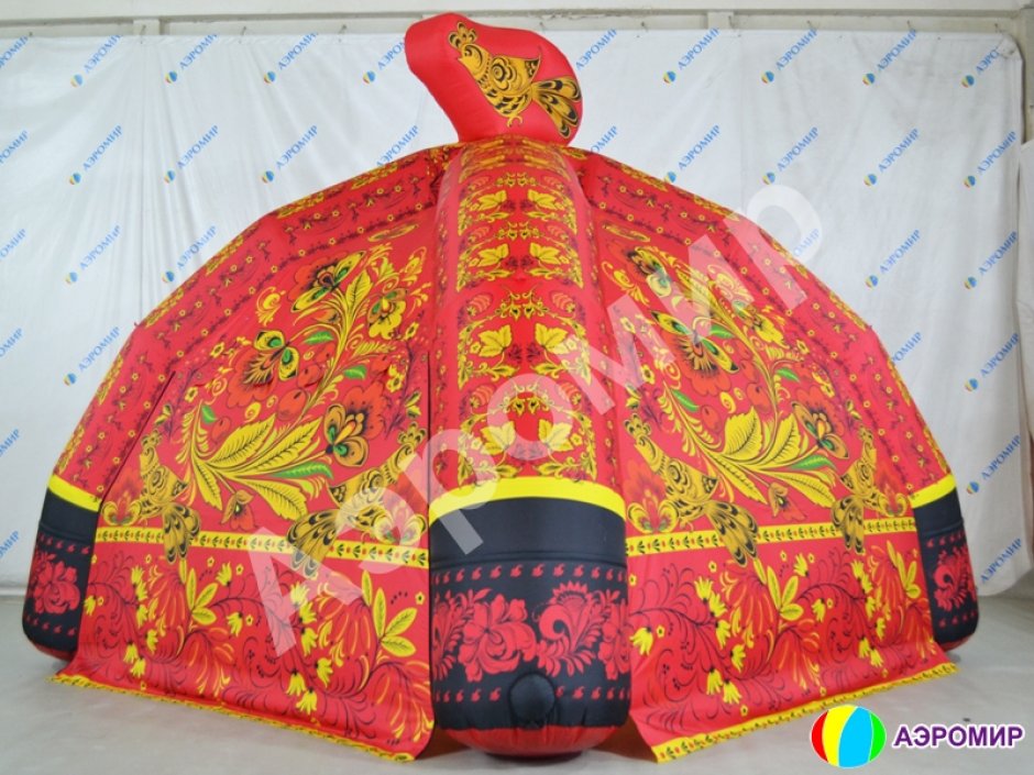 Надувная палатка — полная запечатка + декор