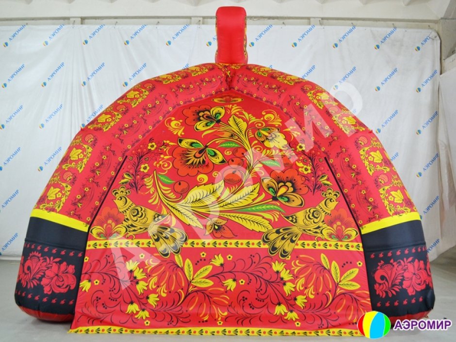 Надувная палатка — полная запечатка + декор
