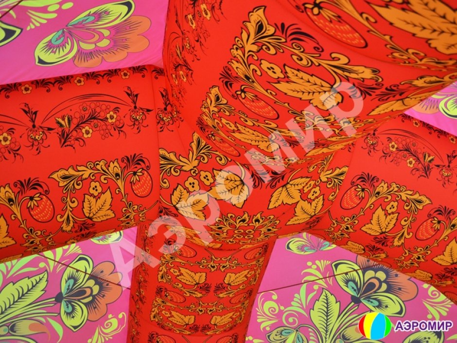 Надувная палатка — полная запечатка + декор