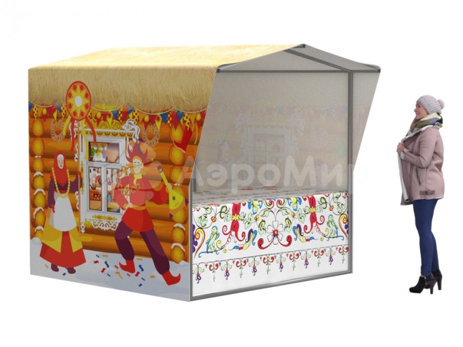 Металлокаркасная палатка с декором