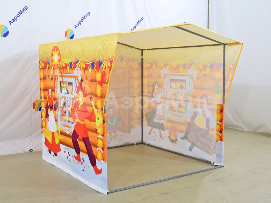 Металлокаркасная палатка с декором