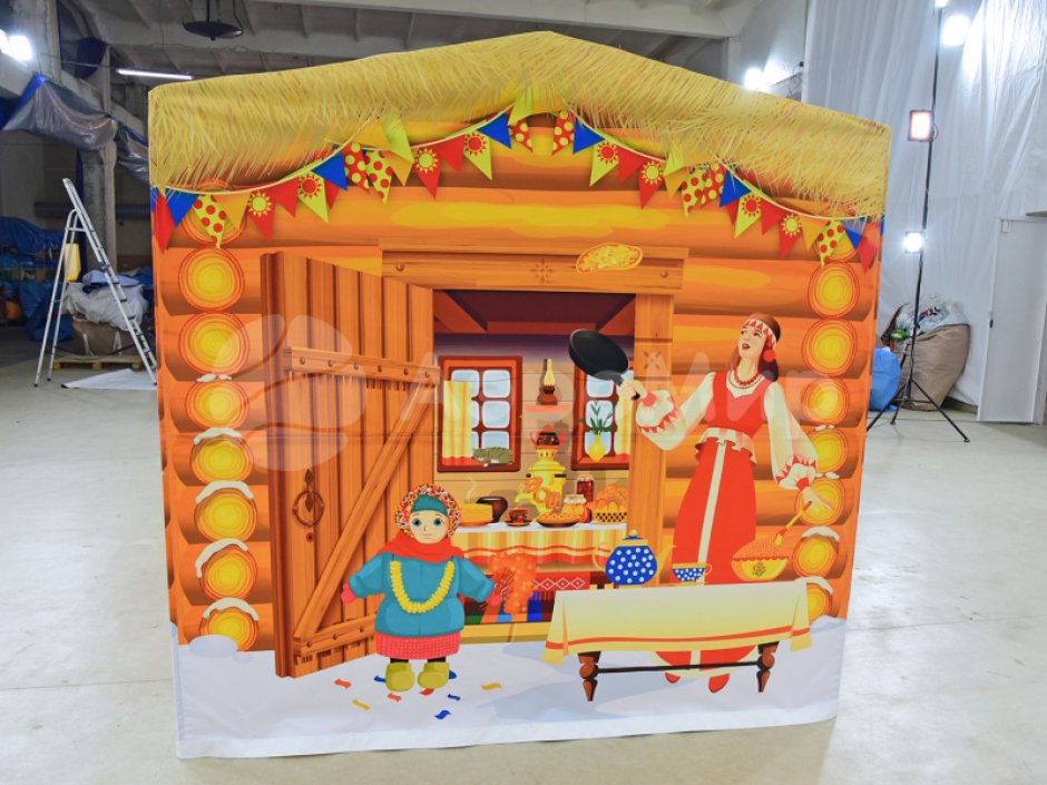 Металлокаркасная палатка с декором