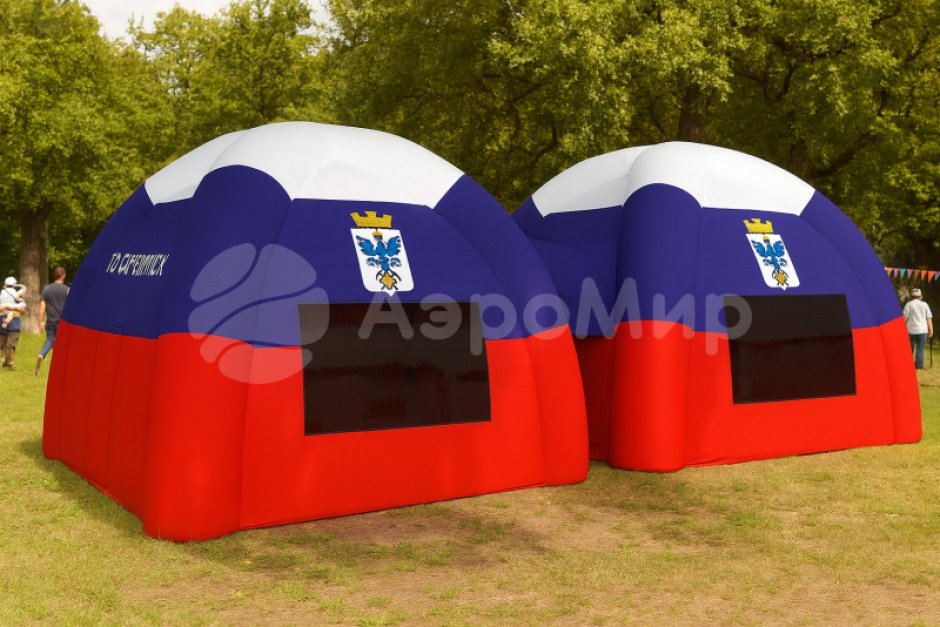 Надувная модульная палатка из 2 и более секций