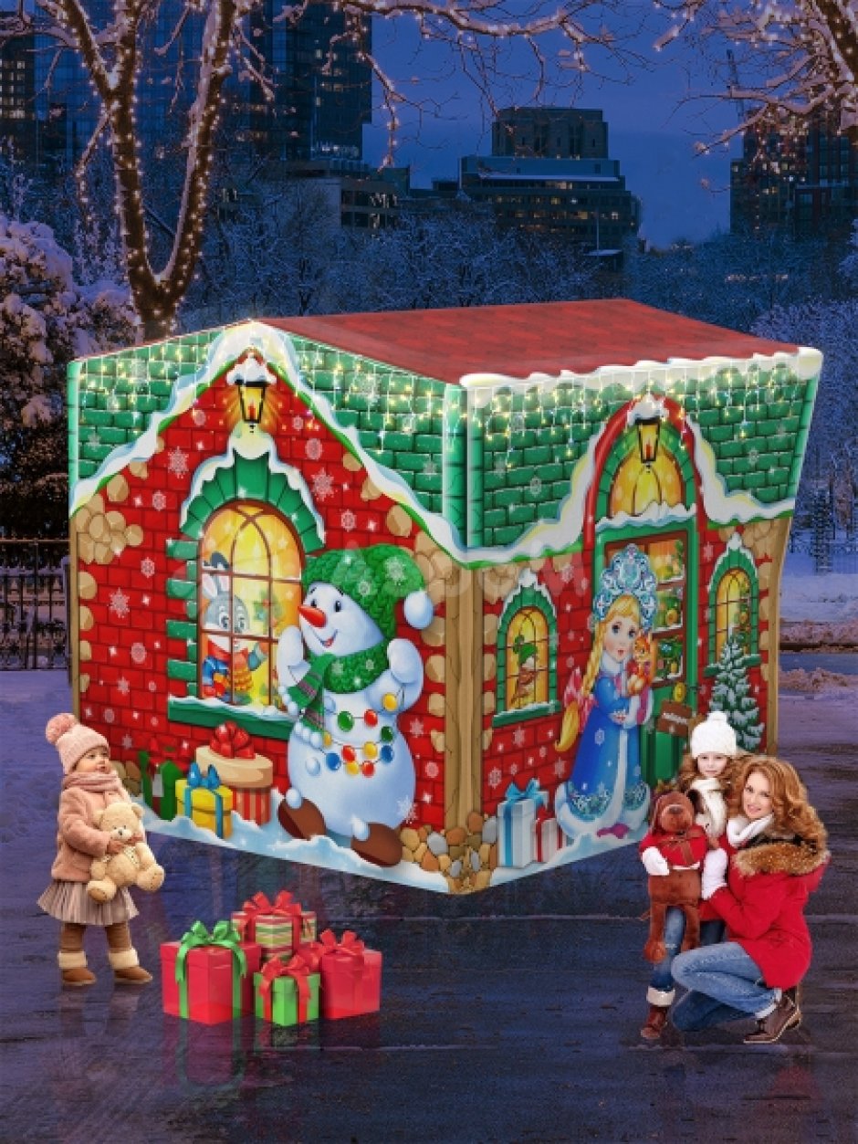 Новогодняя палатка на металлокаркасе