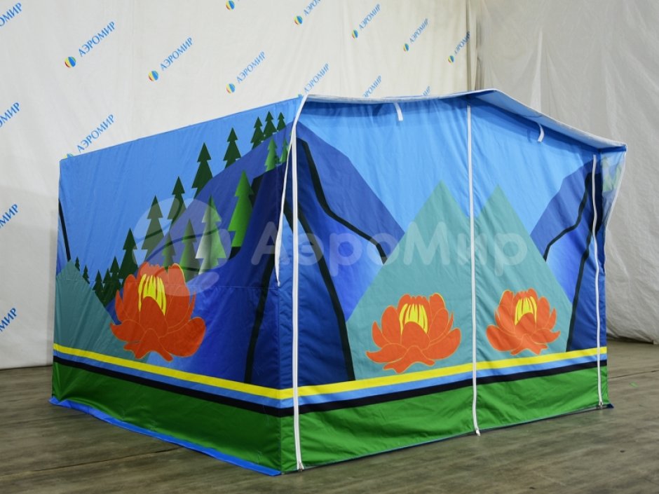 Каркасная палатка 2,5 х 2,5 м — металлокаркас, материал оксфорд + ПВХ