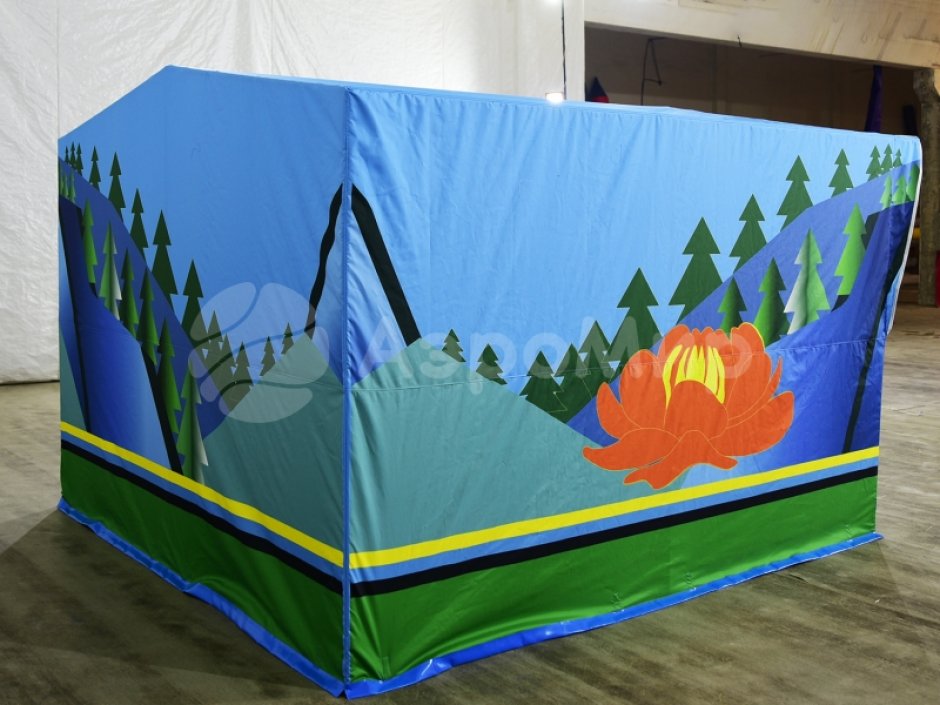 Каркасная палатка 2,5 х 2,5 м — металлокаркас, материал оксфорд + ПВХ