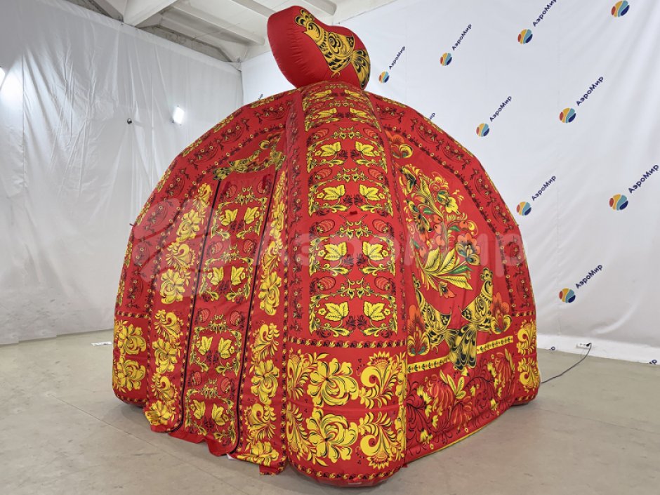 Надувная палатка — полная запечатка + декор