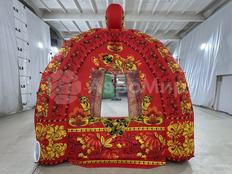 Надувная палатка — полная запечатка + декор