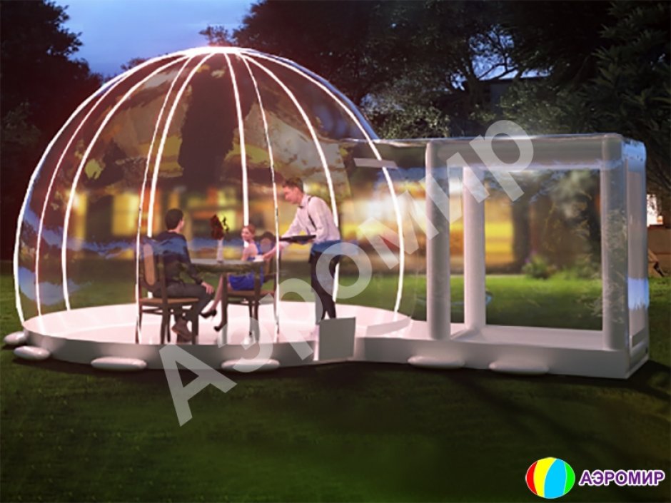 Прозрачная надувная палатка — бабл, шар, inflatable bubble tent