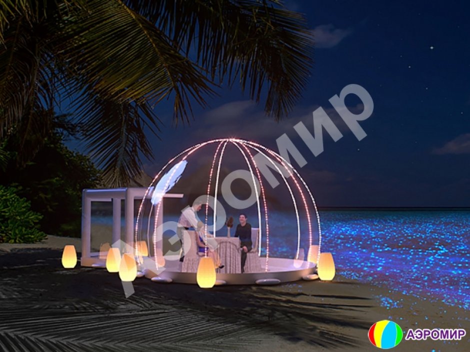 Прозрачная надувная палатка — бабл, шар, inflatable bubble tent