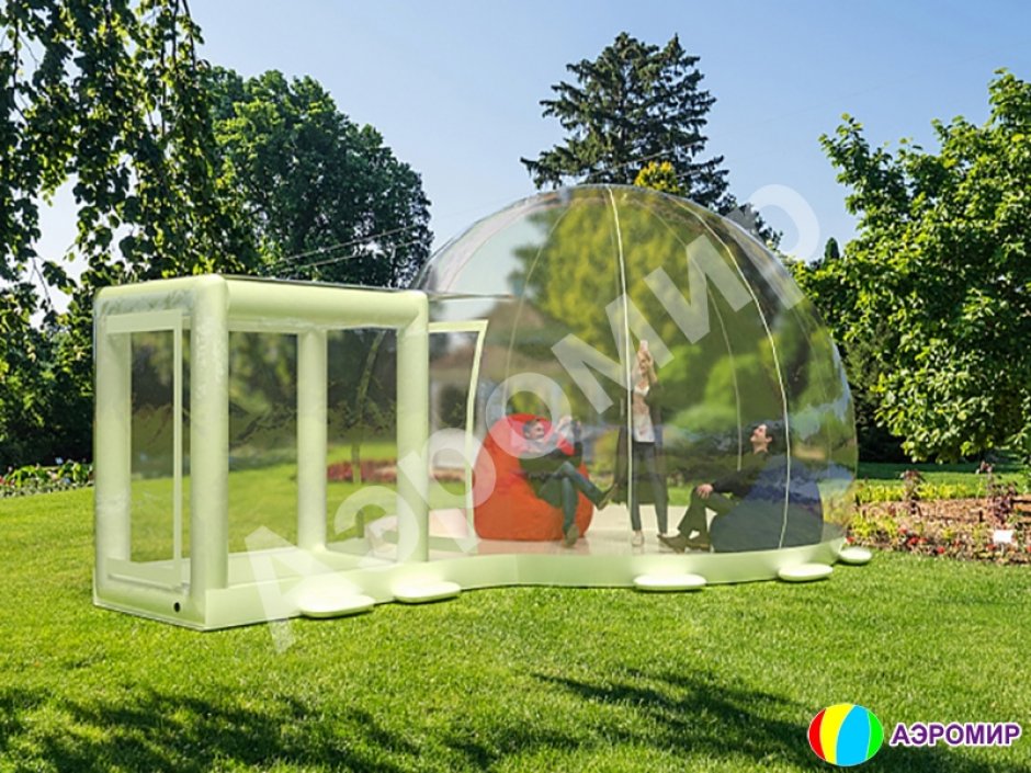 Прозрачная надувная палатка — бабл, шар, inflatable bubble tent