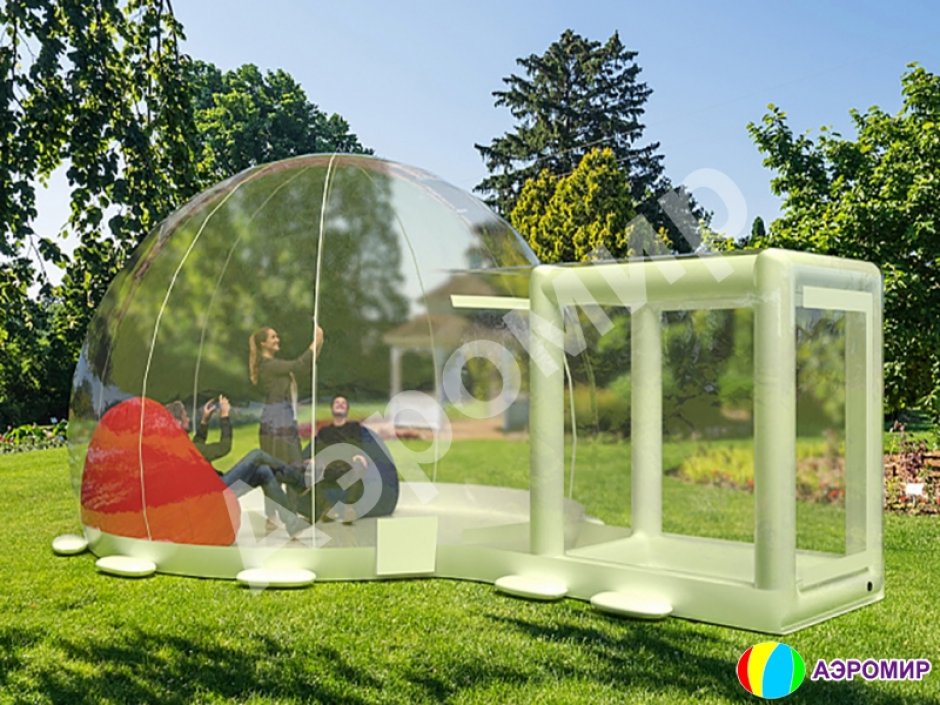 Прозрачная надувная палатка — бабл, шар, inflatable bubble tent