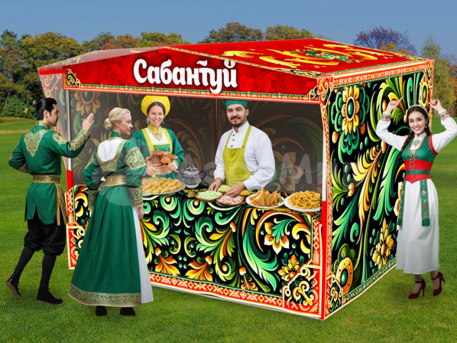 Каркасная палатка 2,5 х 2,5 м — металлокаркас, материал оксфорд + ПВХ