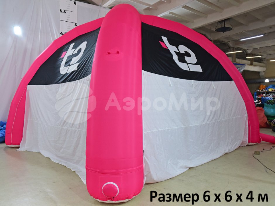 Надувная палатка Лайт — с нанесением печати