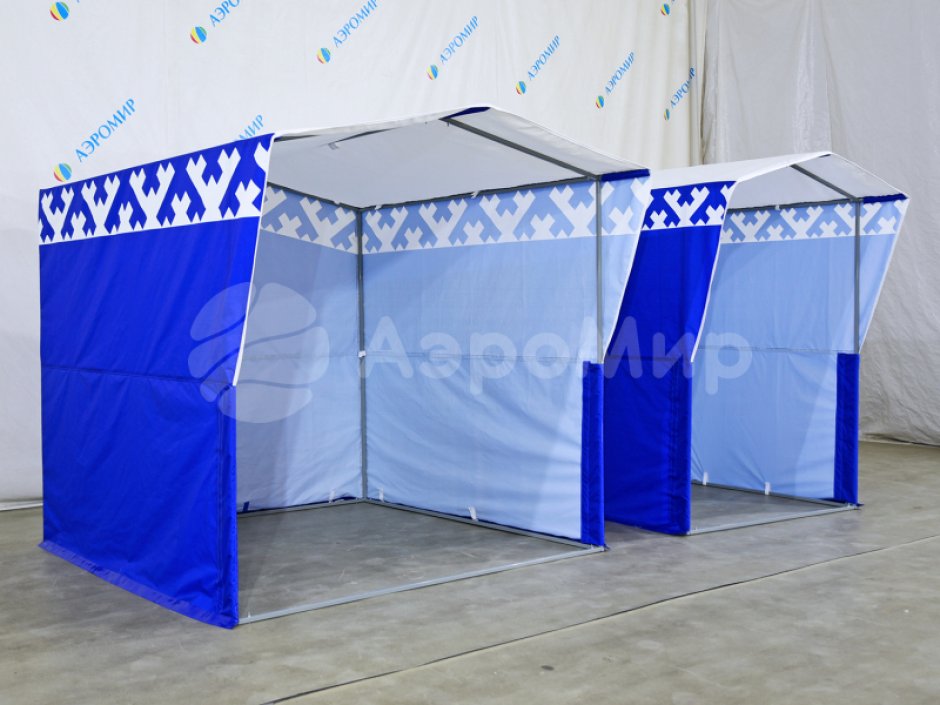 Каркасная палатка 2,0 х 2,0 м — металлокаркас, материал оксфорд + ПВХ