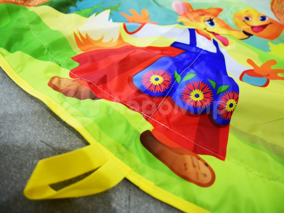 Игровой парашют — реквизит для командных игр, тимбилдинга и аниматоров