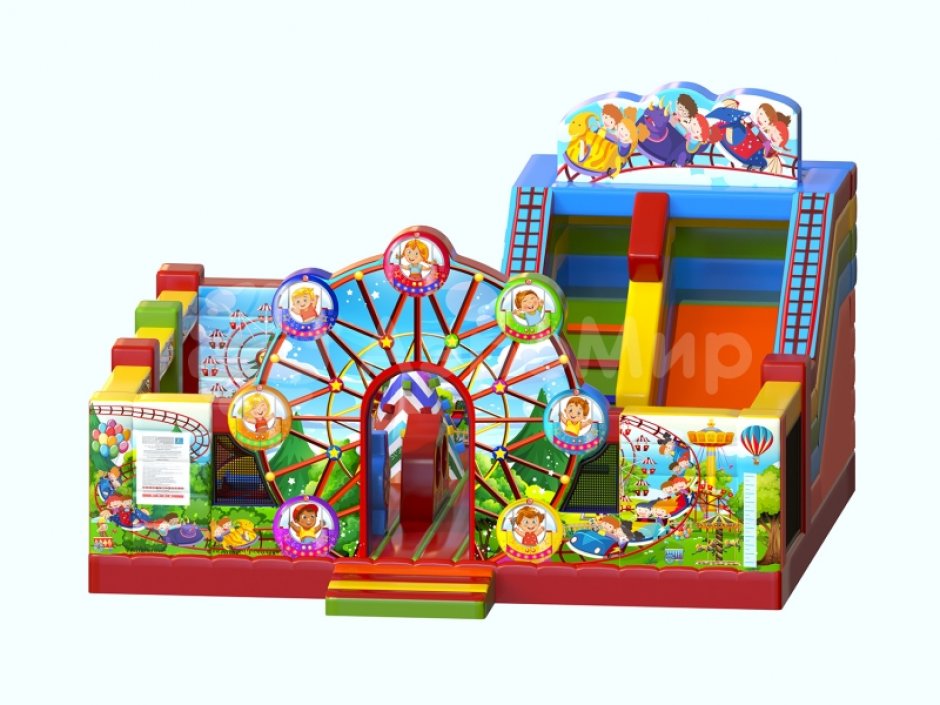 Надувной батут Парк развлечений площадью 56 м²