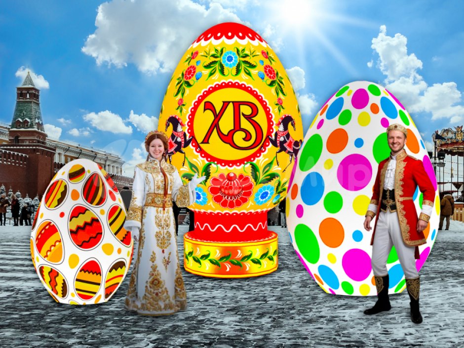 Комплект надувных фигур — Пасхальный 3