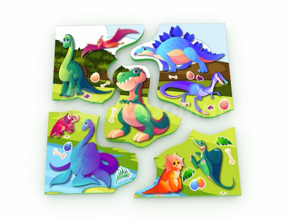 Мягкий коврик Динопазл