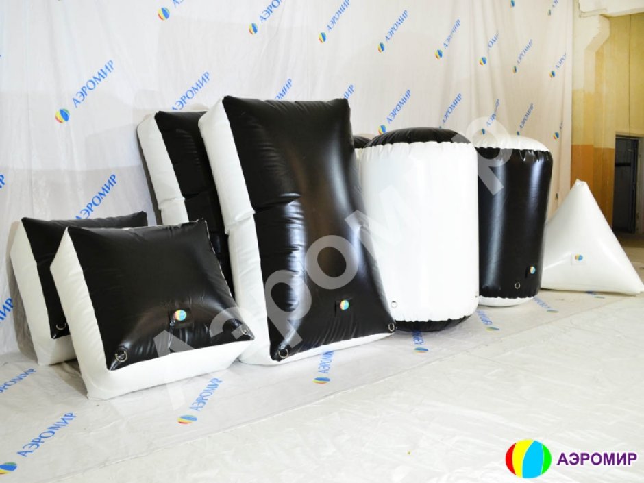 Надувная тактическая фигура кирпич (brick) для игры в пейнтбол, нёрф, лазертаг и арчеритаг