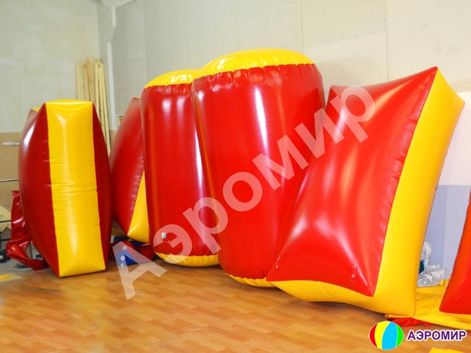 Надувная тактическая фигура кирпич (brick) для игры в пейнтбол, нёрф, лазертаг и арчеритаг