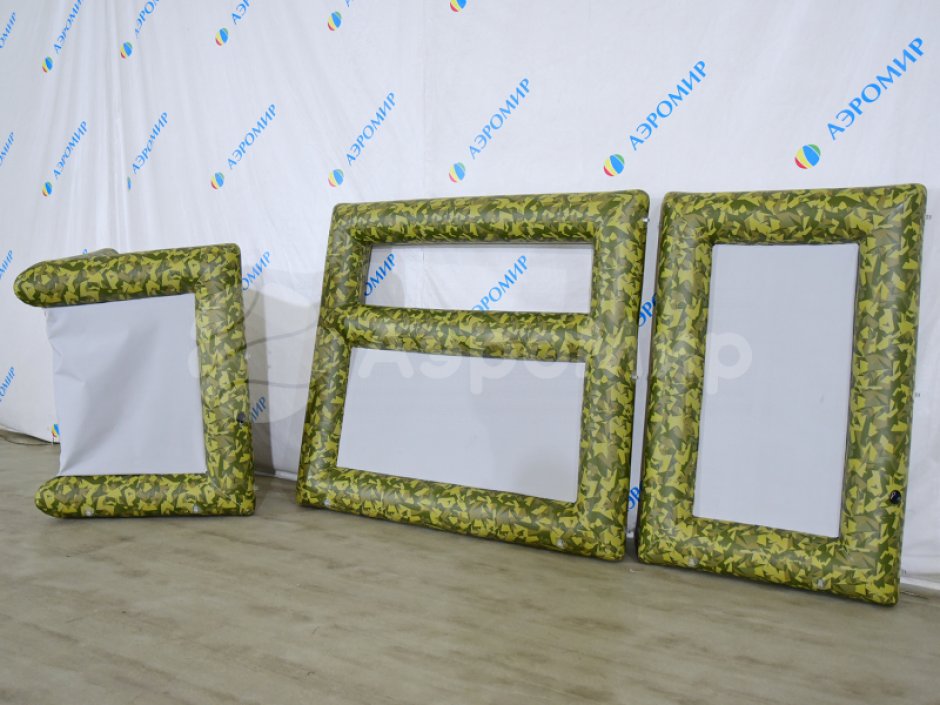 Надувная тактическая фигура Стена малая (Low wall) для игры в пейнтбол, нёрф, лазертаг и арчеритаг