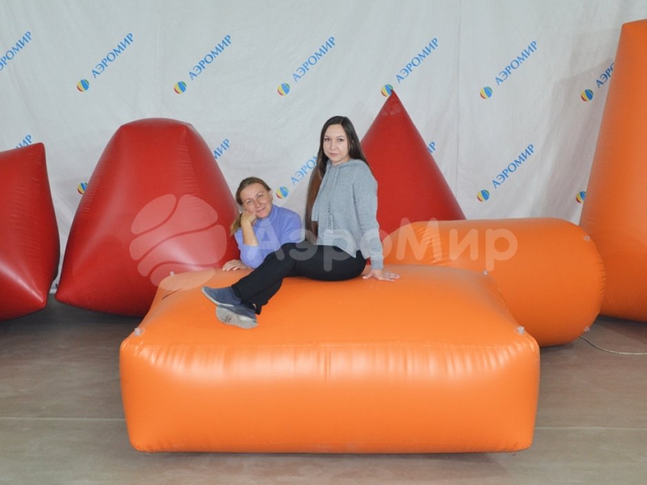 Надувная тактическая фигура кирпич (brick) для игры в пейнтбол, нёрф, лазертаг и арчеритаг