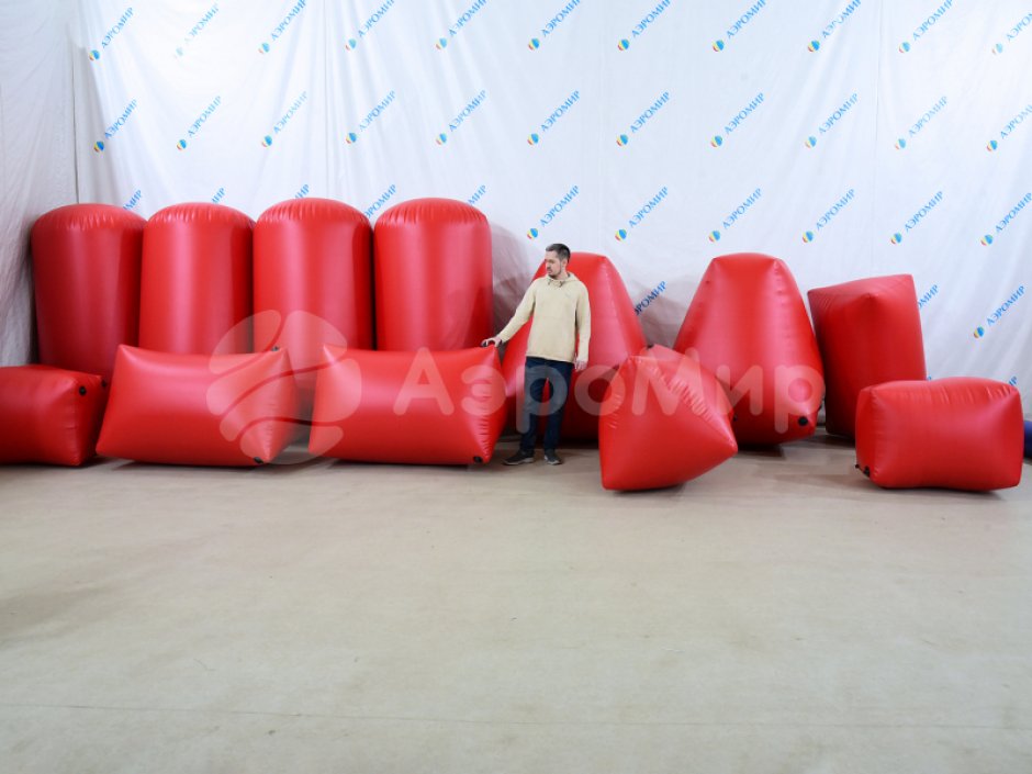 Надувная тактическая фигура Цилиндр (Cylinder) для игры в пейнтбол, нёрф, лазертаг и арчеритаг