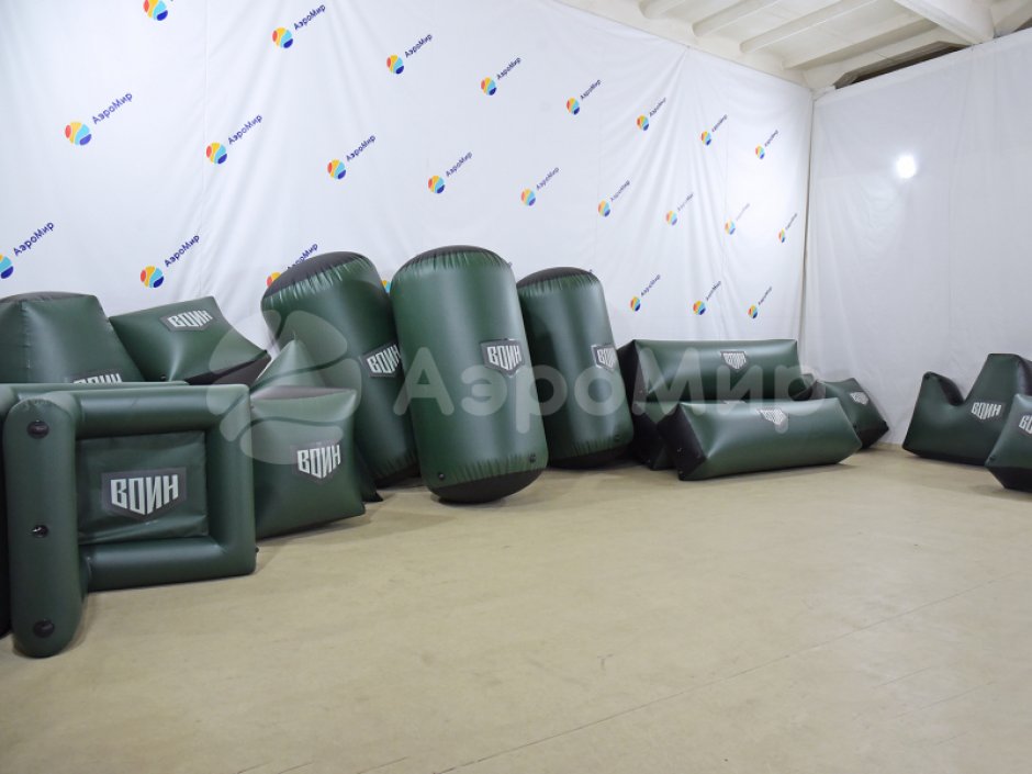 Надувная тактическая фигура Цилиндр (Cylinder) для игры в пейнтбол, нёрф, лазертаг и арчеритаг