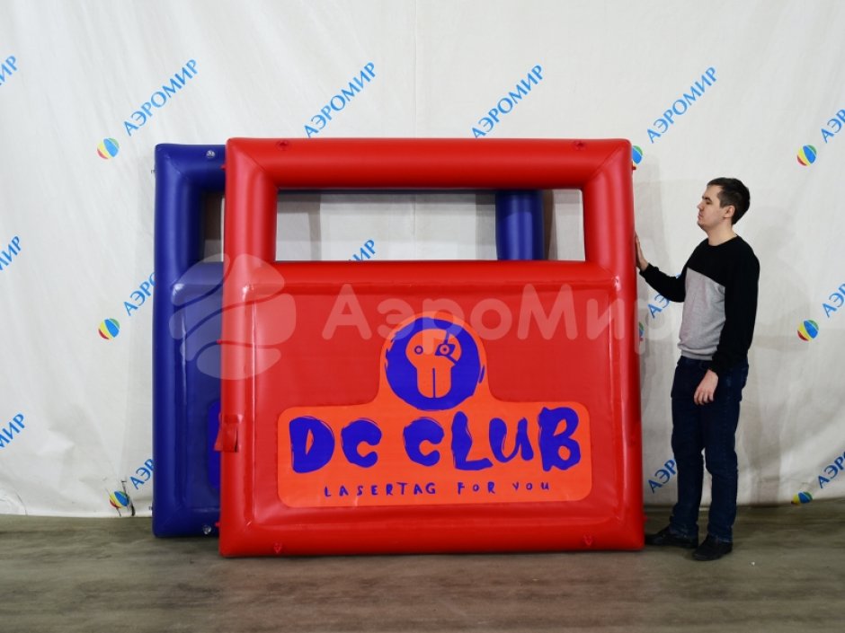 Надувная тактическая фигура Окно W (Window W) для игры в пейнтбол, нёрф, лазертаг и арчеритаг