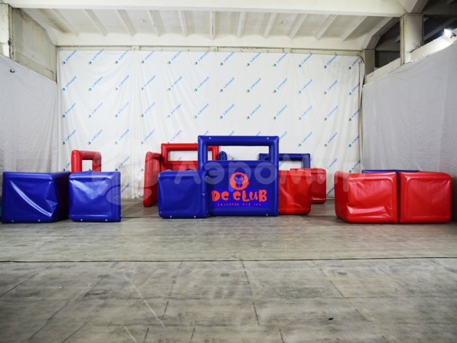 Надувная тактическая фигура Окно W (Window W) для игры в пейнтбол, нёрф, лазертаг и арчеритаг