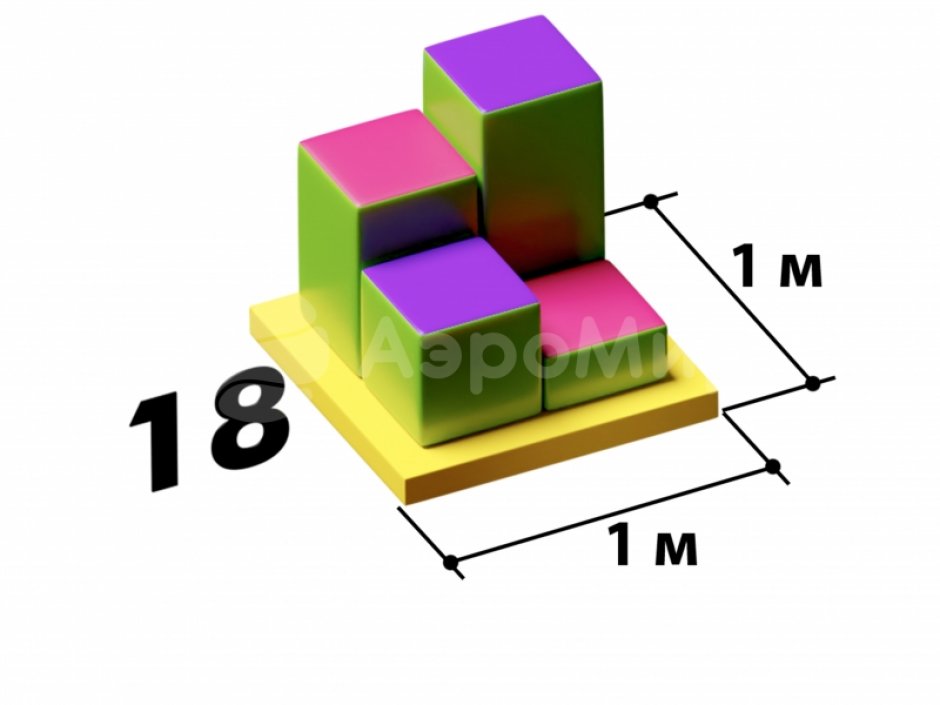 Мягкий игровой модуль Пенечки - элемент мягкой полосы