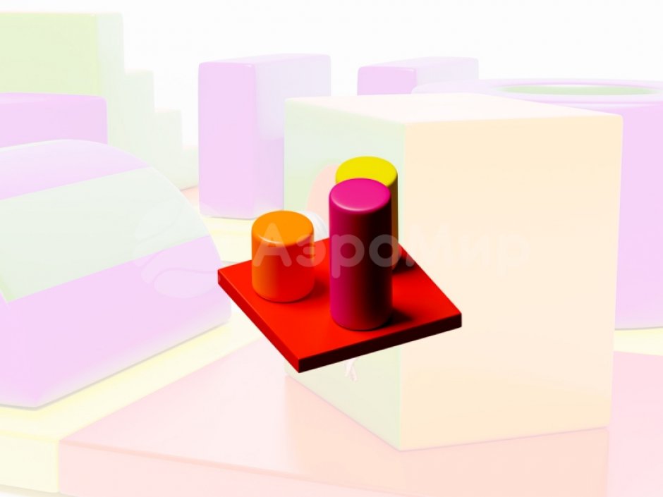 Мягкий игровой модуль круглые Пенечки - элемент мягкой полосы