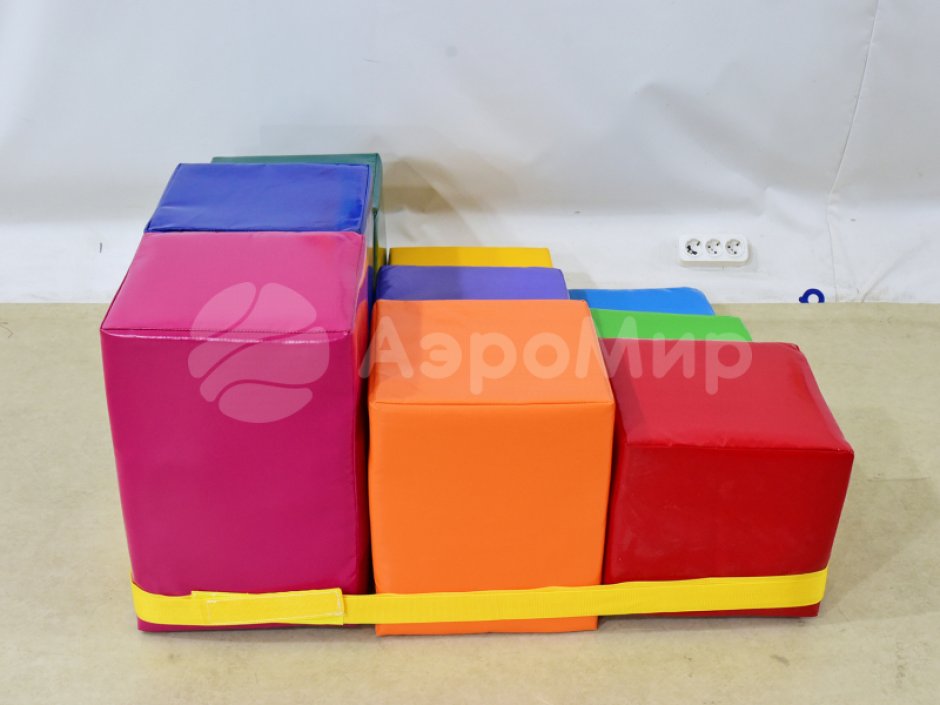 Игровой набор «Пенёчки» из пуфов разной высоты и цветов