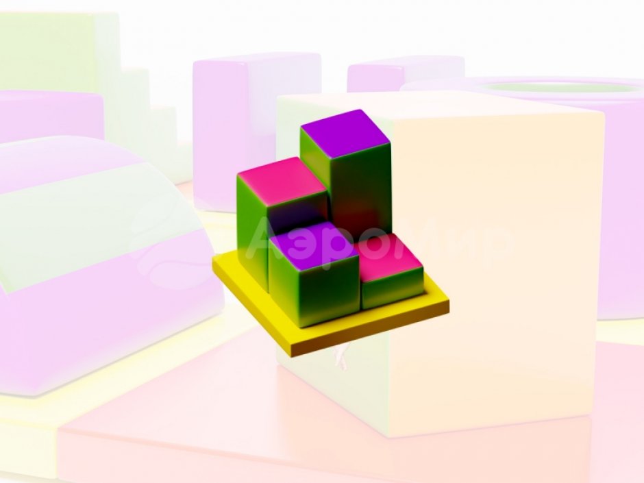 Мягкий игровой модуль Пенечки - элемент мягкой полосы