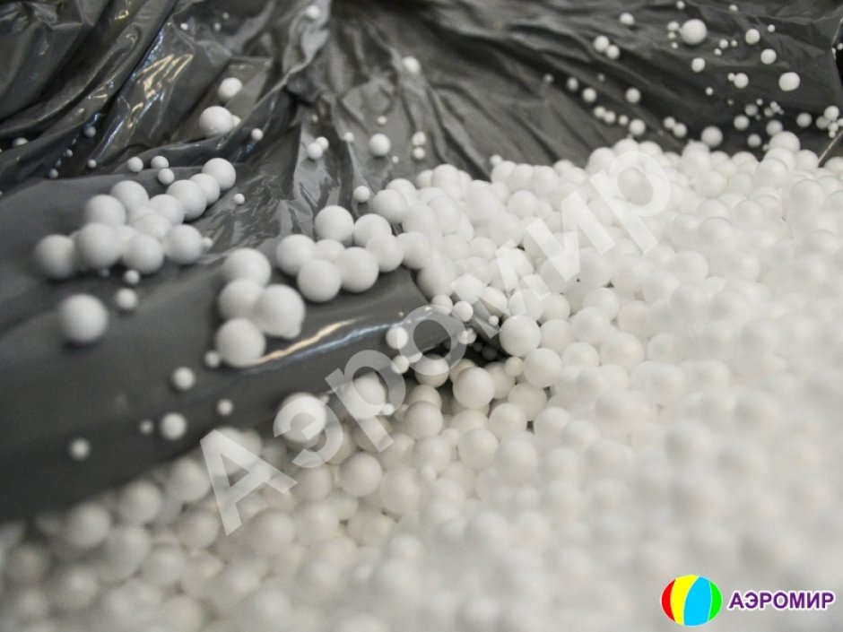 Снег для Чудо-шара Ø3 м — гранулы пенополистирола 0,2 м³