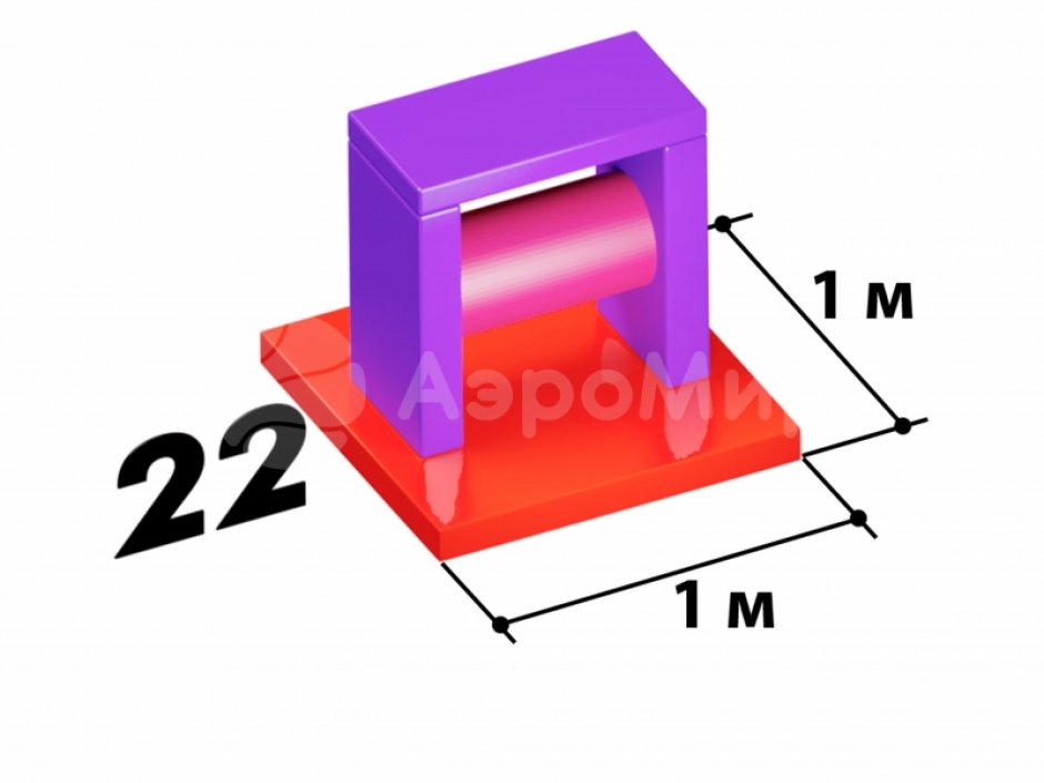 Мягкий игровой модуль Перекладина - элемент мягкой полосы