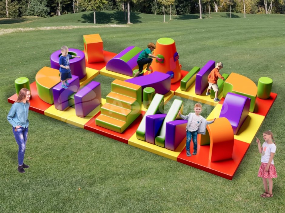 Мягкий игровой модуль Перекладина - элемент мягкой полосы