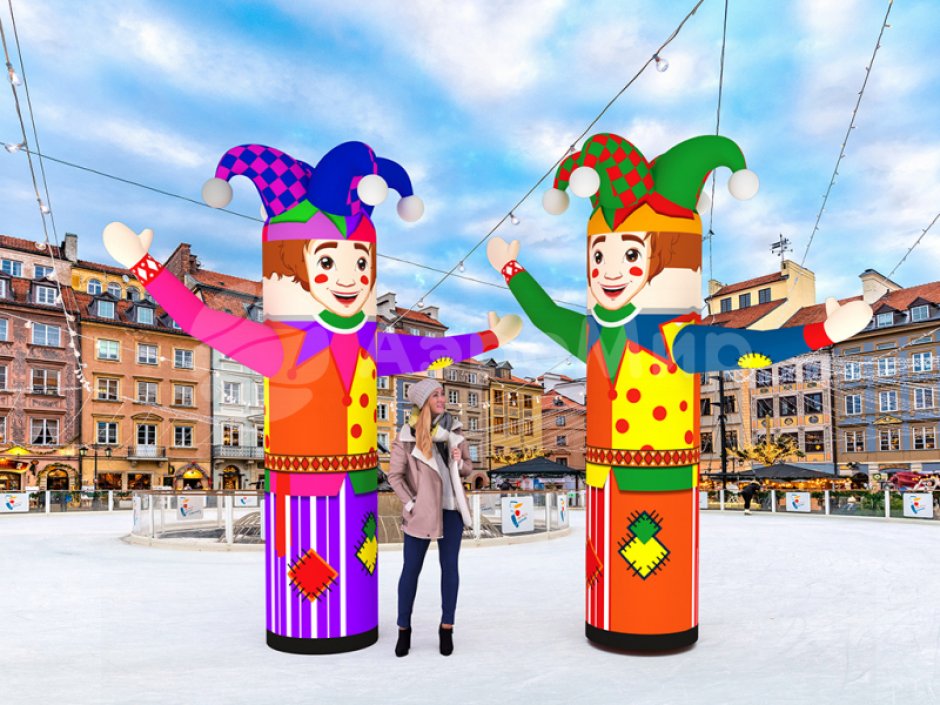 Надувная фигура Петрушка-зазывала