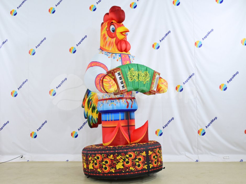 Петушок с гармошкой — на Масленицу, выставку или ярмарку
