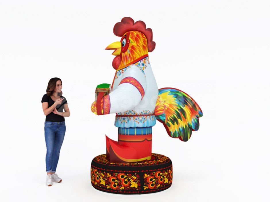 Петушок с гармошкой — на Масленицу, выставку или ярмарку